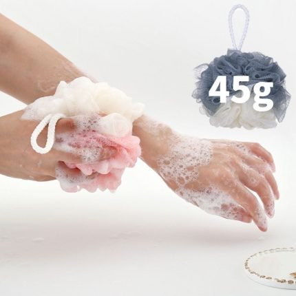 (와인앤쿡)큰 샤워볼 투톤 컬러 타월