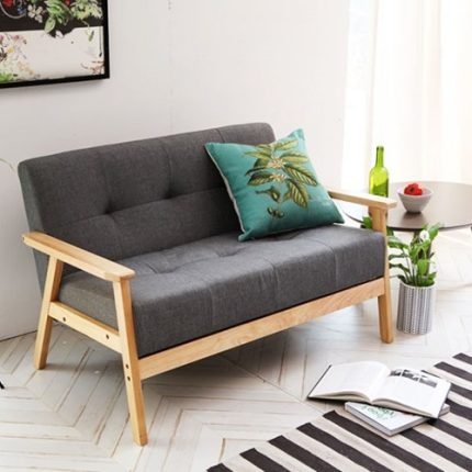 헤이몰리 리들 2인용 원목 소파