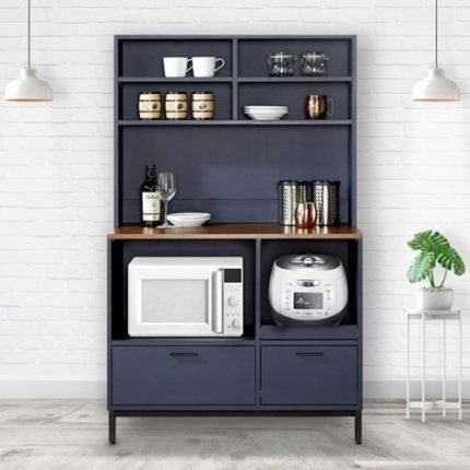 주방 와이드 광파 렌지대 수납장 세트 (2colors)