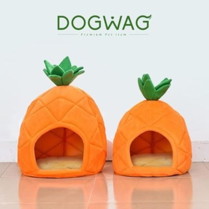도그웨그 파인애플 강아지 하우스 고양이 숨숨집 애견 동굴 집