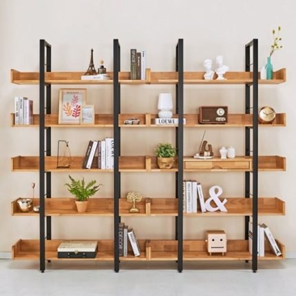 엘다 원목 책장 인테리어 가구 철제 장식장