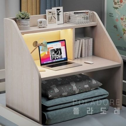 침대 끝 간이 책상 베드 테이블 미니 책장 데스크