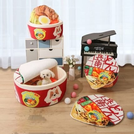 고양이 강아지 애견 컵라면 방석 쿠션 라면하우스