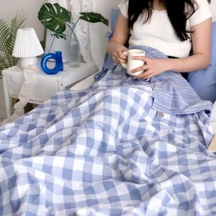 루민 블루 양면 여름이불 블랭킷