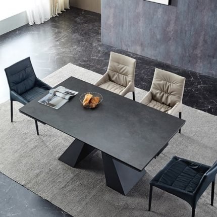 아이니 이탈리아 고급 식탁테이블 확장형 화산석 식탁