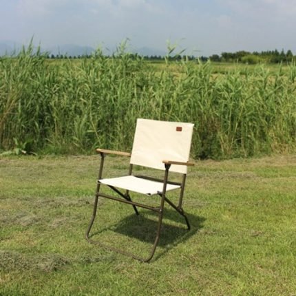 캠핑스테이 에버닌 로버체어 아이보리 스틸 캠핑의자