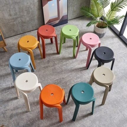 모던 심플 미니멀 식탁의자 카페의자 파스텔 스툴