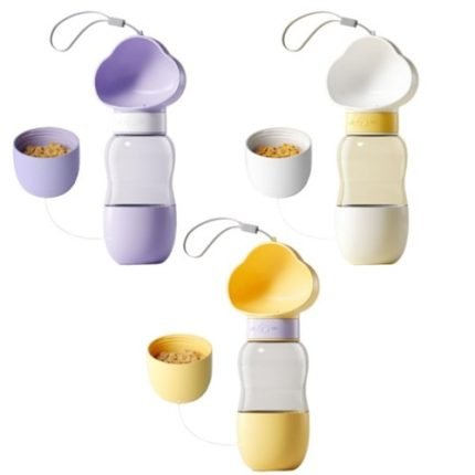 강아지 애견 2IN1 크레용 휴대용 산책물병 물통