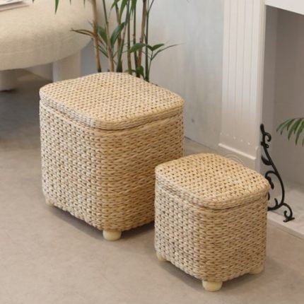 내일의공간 라탄 수납 스툴 (라탄 의자 소파)