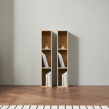 슬림 틈새책장 수납선반 원목 서재책장