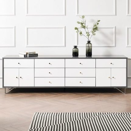 3단 거실수납장 도어 멀티수납장 거실장