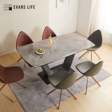 [에반스]모던 인출식 확장형 세라믹 식탁테이블 4인용 6인용