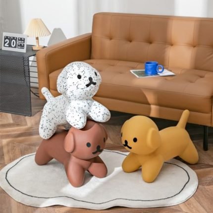 귀여운 강아지 퍼피스툴 인테리어 동물 의자 장식소품