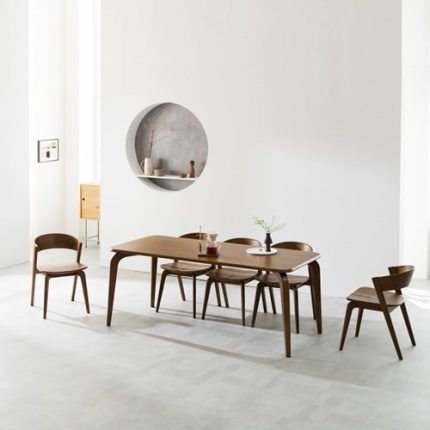 콜린 포세린 세라믹 원목 식탁 6인용 1800