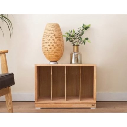 예쁜 핸드메이드 내츄럴 원목 1단 잡지 LP 수납장 / 우드 틈새 이쁜