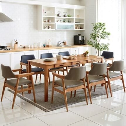 이스테지아 원목 8인 식탁 세트 (안단테)