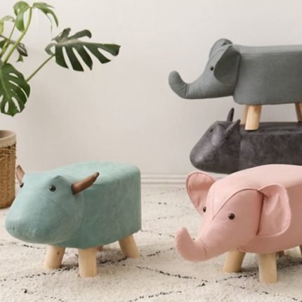 내일의공간 동물 낮은 디자인 스툴