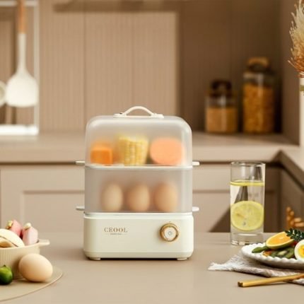 크리미 PTC 불투명 2단 에그찜기 호빵찜기