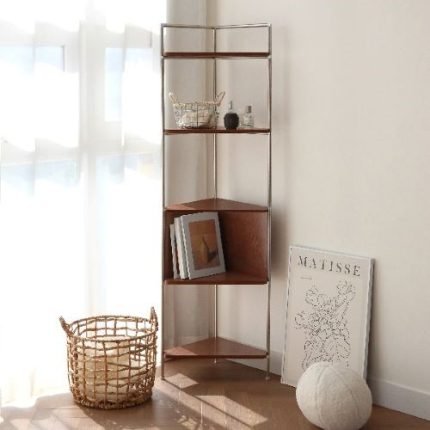 모듈 가구 자작 나무 원목 코너 수납장 선반 삼각 코너장