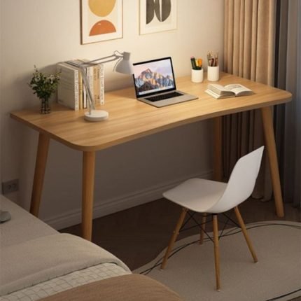 학생 일자형 컴퓨터책상 원목책상 간편조립