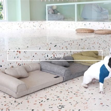 강아지 사각방석 쿠션 베개 쿨링 패브릭 커버분리