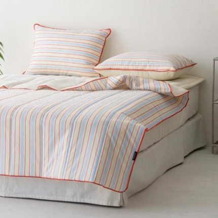 스트라이프 여름 냉감 이불 시어서커 누빔이불 Q