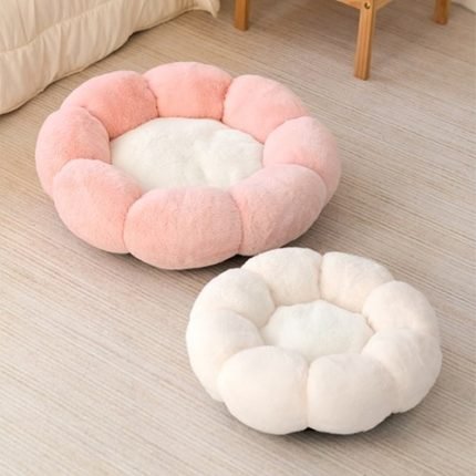 레토 강아지방석 고양이방석 플라워 도넛 쿠션