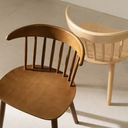 진저 고무나무 원목 카페의자 식탁 네일샵 의자 체어