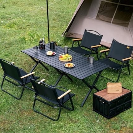 접이식 캠핑테이블 의자 4개세트 휴대용 가방 H597