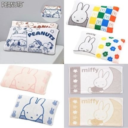 일본 캐릭터 미피 스누피 타올지 베개커버 7종