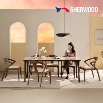 나투라 6인용 양면 세라믹 애쉬원목 식탁세트(의자6)