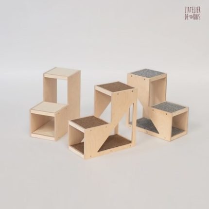 니은기역 타워계단 반려동물 스텝 겸 집 겸 놀이터