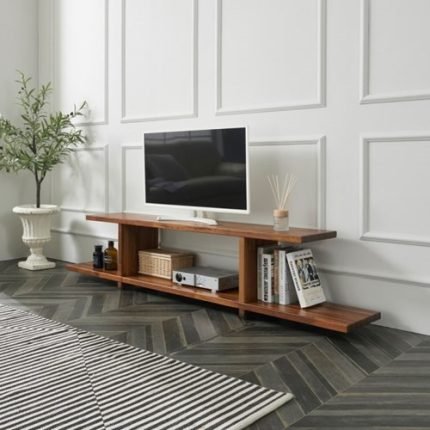 아이앤 리븐 멀바우 1450 선반 거실장 A형