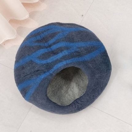 파도 인디고 고양이집 양모 숨숨집 방석 터널 캣하우스