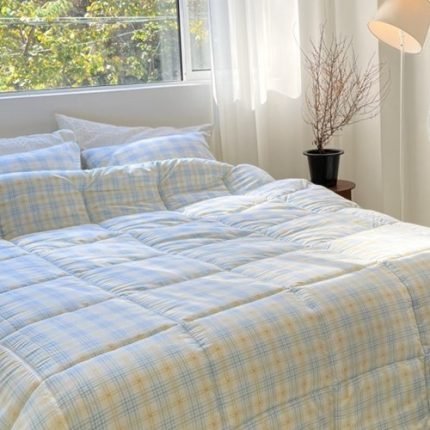 코튼캔디 체크 소프트마이크로 리버서블 차렵이불 (SS/Q)