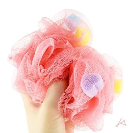 (와인앤쿡)투톤 샤워볼 색상랜덤 1개입