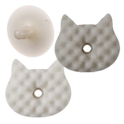 장만A705 흡착판거치대 고양이 수세미 스펀지 2개