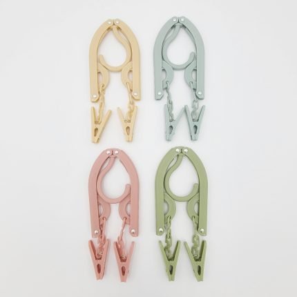 여행용 접는 집게 옷걸이 휴대용 빨래 걸이