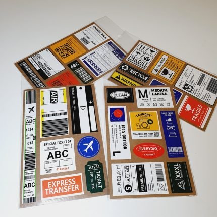 감성 라벨 디자인 노트북 캐리어 핸드폰 스티커 4종